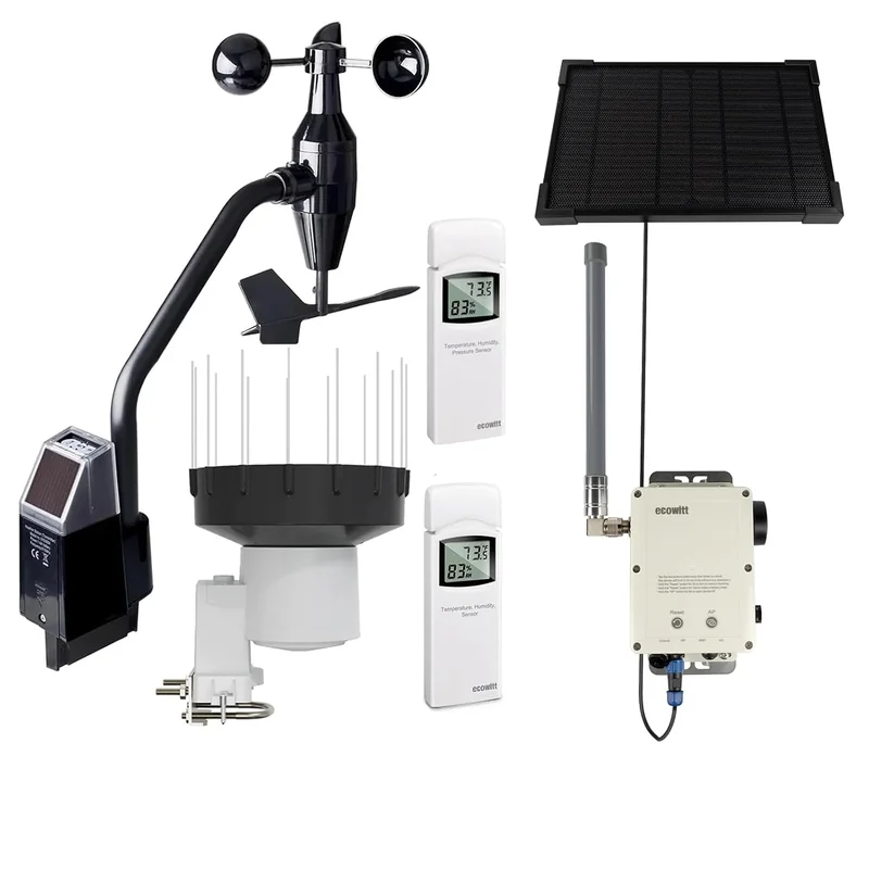 Ecowitt WittField Suite WS6212S (passerelle 4G WS6210S + WS68 + WH40H + WN32)