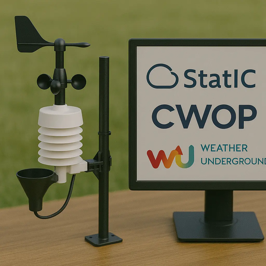 Contribuer à un réseau météo collaboratif : StatIC, CWOP, Weather Underground...