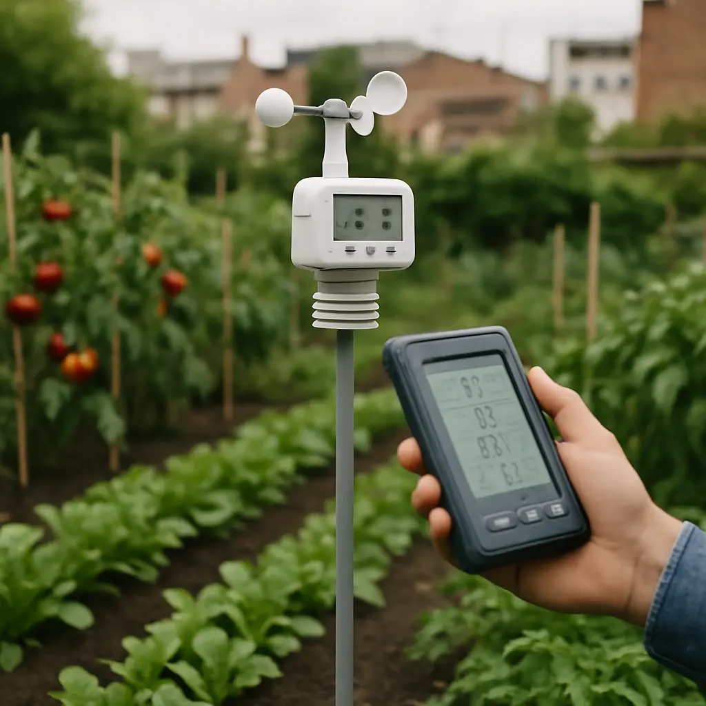 Station météo pour potager familial ou jardin urbain